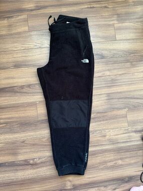 The North Face Black Fleece Jogger Pants with Knee Panel